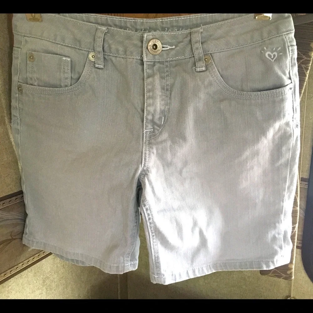 FREE!! Justice girls gray jean shorts